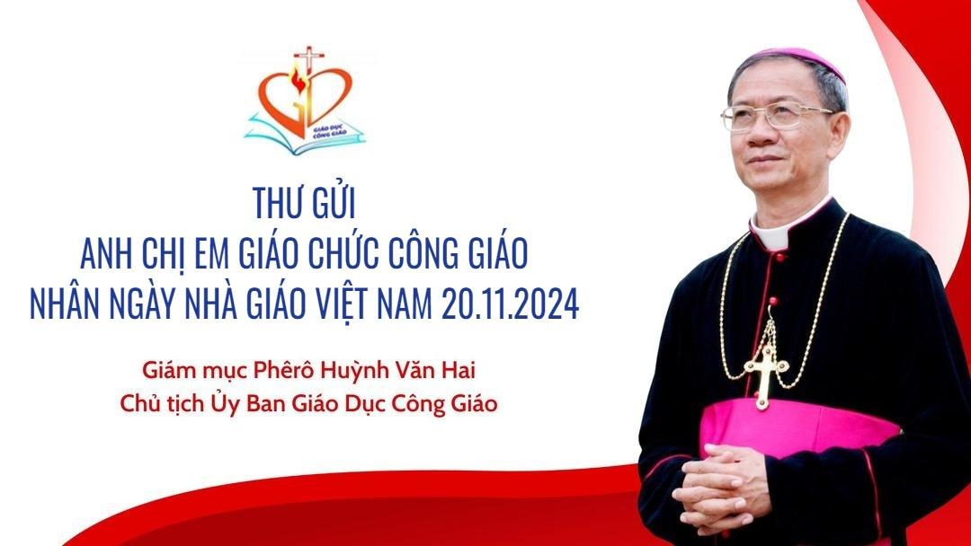 Thư gửi anh chị em giáo chức Công giáo nhân ngày Nhà giáo Việt